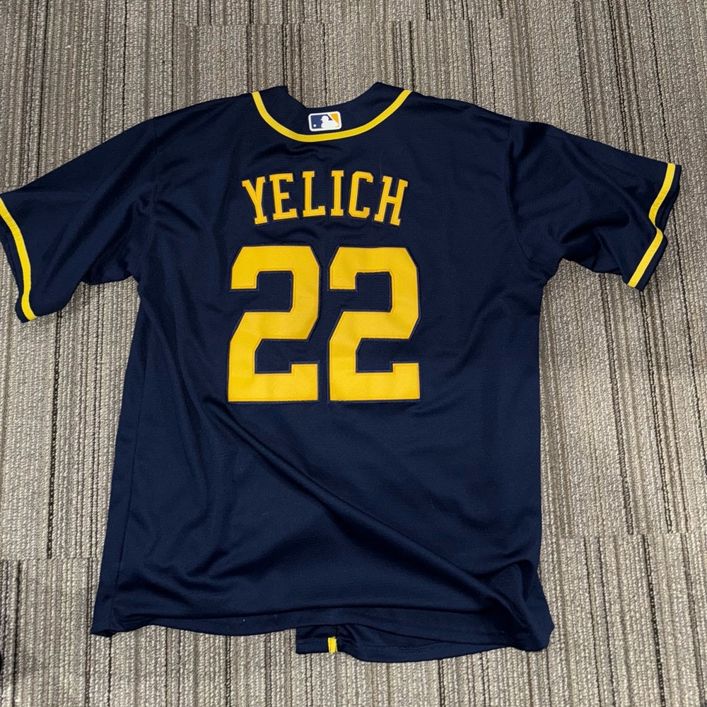 Milwaukee Brewers Stitched Yelich Jersey